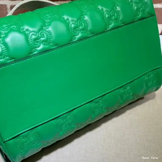 Hyperpeter leather matelassé handle top GUCCI GG bag 0706